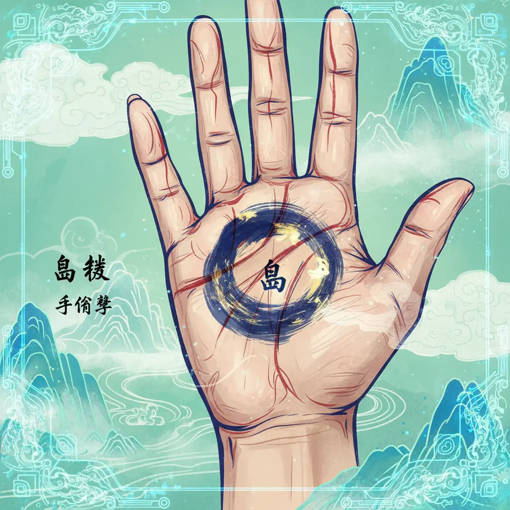 手相學 - 島紋